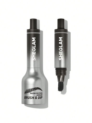 هاشور ابرو شیگلم رنگ Charcoal ضد آب SHEGLAM Brow-Fection Angled Brush & Dip