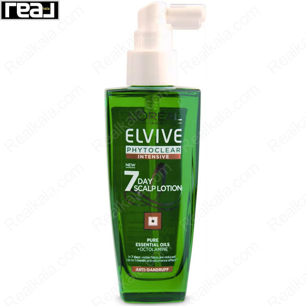 لوسیون مراقبت پوست سر LOreal Elvive Phytoclear Intensive 7-Day 100ml ضد شوره و خارش