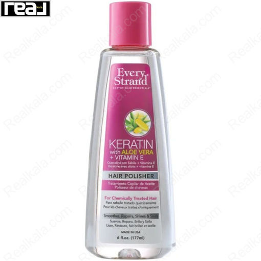 سرم جلا دهنده موهای رنگ شده و کراتینه اوری استرند Every Strand Hair Polisher 177ml