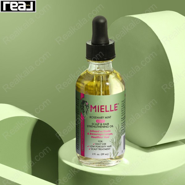 روغن Mielle حاوی عصاره رزماری، نعناع و بیوتین