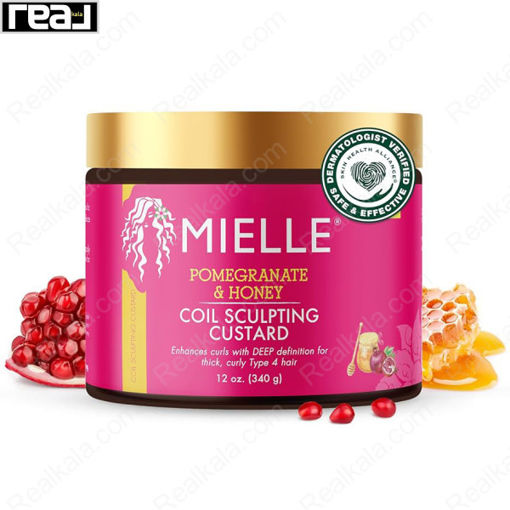 کرم حالت‌ دهنده فرهای ضخیم میله عصاره انار و عسل Mielle Pomegranate Honey Custard 340g