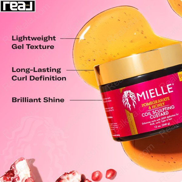 برجستگی ویژه کرم حالت‌ دهنده فرهای ضخیم میله عصاره انار و عسل