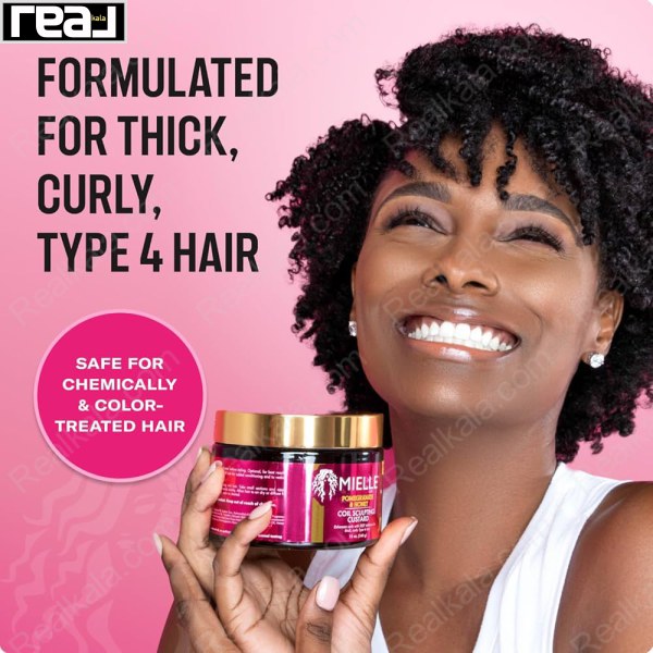 کرم حالت‌ دهنده فرهای ضخیم میله فرموله شده برای موهای تیپ 4