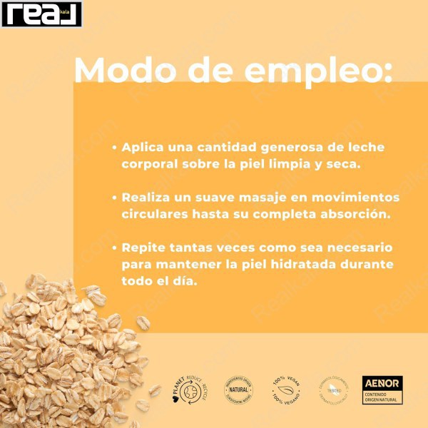 روش استفاده از شیر بدن باباریا با عصاره جو دوسر