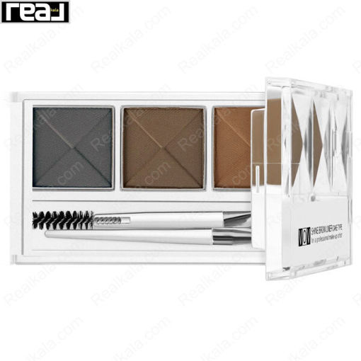 سایه ابرو سه رنگ وو شماره 101 VOV Shine Brow Liner Cake Type