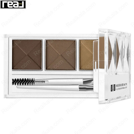سایه ابرو سه رنگ وو شماره 102 VOV Shine Brow Liner Cake Type