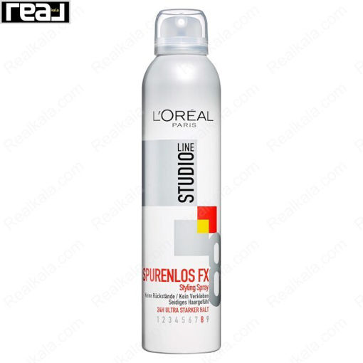 اسپری حالت دهنده مو لورال با نگهدارندگی فوق العاده قوی Loreal Spurenlos FX Styling Spray 250ml