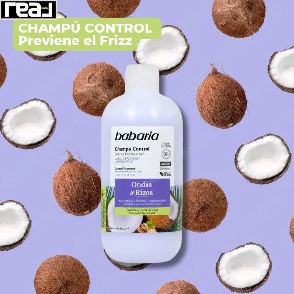 شامپو کنترل کننده فر مو باباریا Babaria Control Shampoo Only Curls 500ml