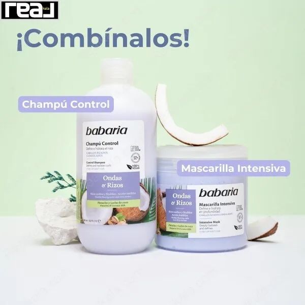 شامپو کنترل کننده فر مو باباریا Babaria Control Shampoo Only Curls 500ml