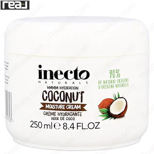 کرم مرطوب کننده اینکتو نارگیل آبرسان قوی دست Inecto Coconut Moisture Cream 250ml