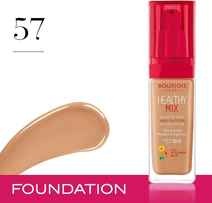 کرم پودر بورژوا هلثی میکس شماره ۵۷ Bourjois Healthy Mix Foundation Bronze