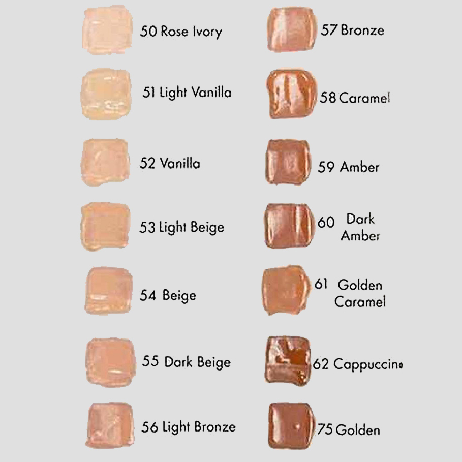 تست رنگ کرم پودر بورژوا هلثی میکس