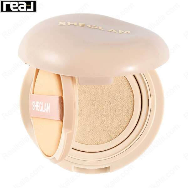 کوشن شیگلم رنگ Buttercream مدل Lock & Go با بافت واقعی داخل بسته، مناسب پوست روشن تا متوسط