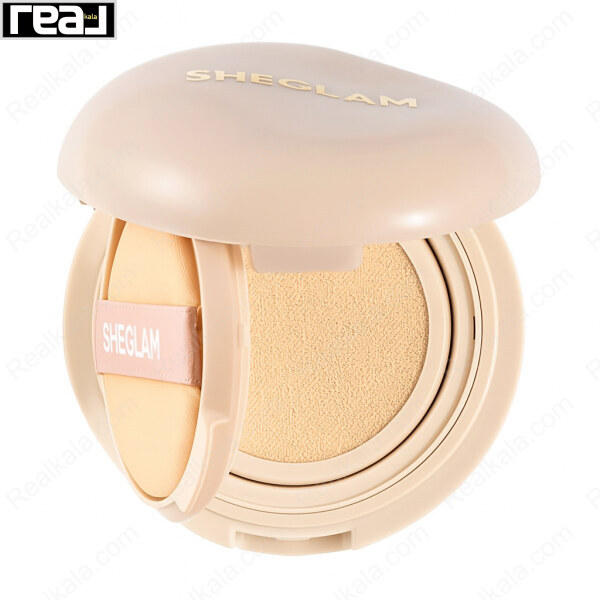 کوشن شیگلم رنگ Nude مدل Lock & Go با بافت واقعی داخل بسته، مناسب پوست متوسط تا گندمی