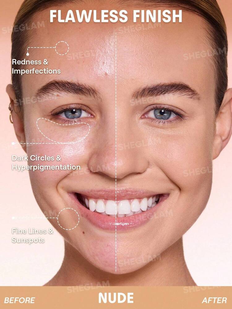 نمای کوشن شیگلم مدل Lock & Go رنگ Nude روی پوست