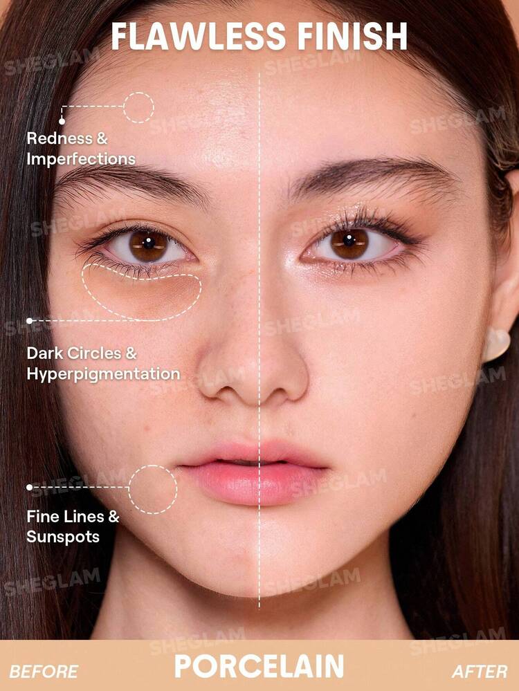 نمای کوشن شیگلم مدل Lock & Go رنگ Porcelain روی پوست