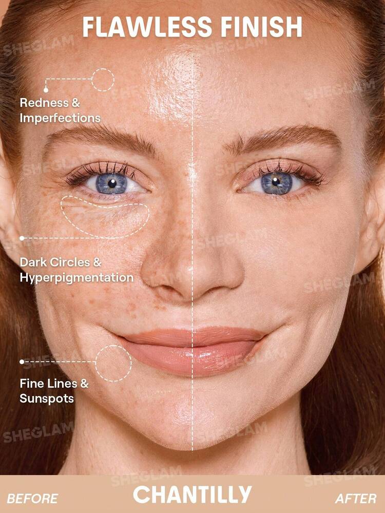 نمای کوشن شیگلم مدل Lock & Go رنگ Chantilly روی پوست