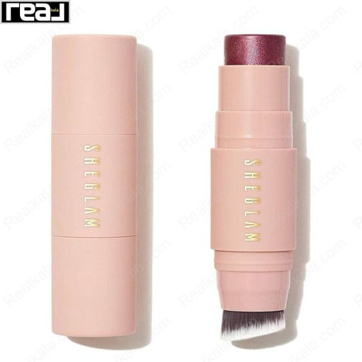 رژگونه شیگلم رنگ پلام واین مدل استیکی Sheglam Snatch N Blush Stick Plum Wine