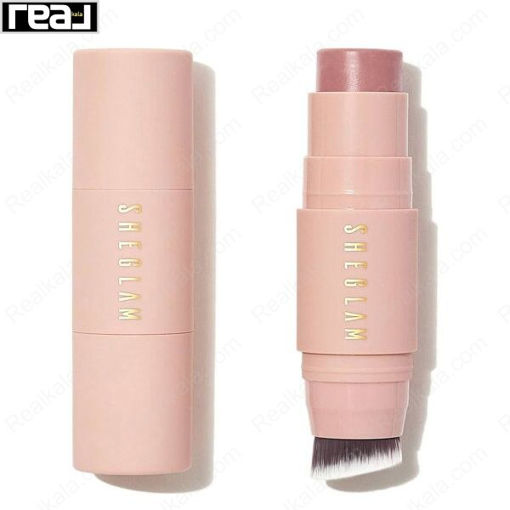 رژگونه شیگلم رنگ وایلد لاو مدل استیکی Sheglam Snatch N Blush Stick Wild Love