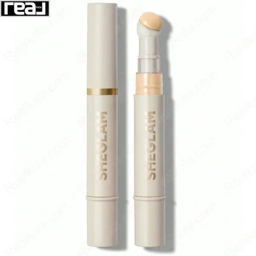 کانسیلر مایع شیگلم رنگ لینن مدل پد دار Sheglam Complexion Boost Concealer Linen
