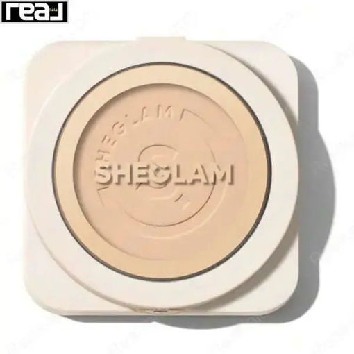 پنکک شیگلم رنگ فیر مدل کرم پودری Sheglam Skin Focus High Coverage Powder Foundation Fair