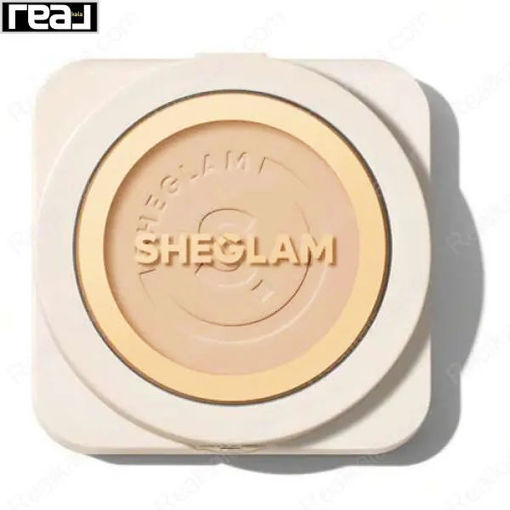 پنکک شیگلم رنگ شانتیلی مدل کرم پودری Sheglam Skin Focus High Coverage Powder Foundation Chantilly