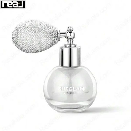 بادی میست و هایلایتر بدن شیگلم رنگ نقره ای Sheglam Go Go Glow Highlighting Body Mist Frosted Opal
