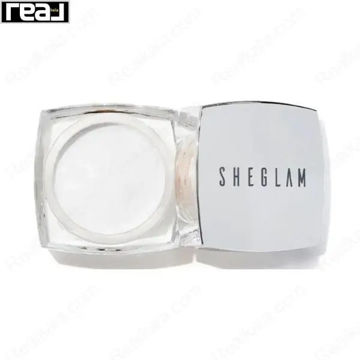 نمای روبروی پرایمر صورت Sheglam مدل Pigment با ظرف شیشه ای و درب نقره ای