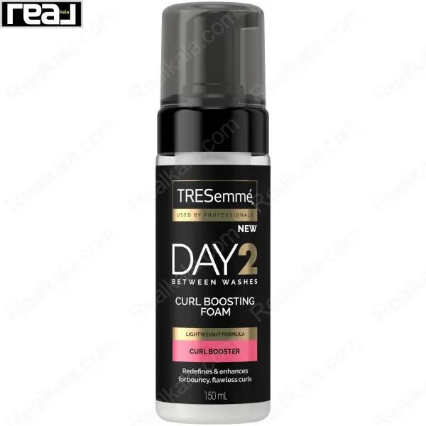 بطری پمپ دار فوم تقویت کننده فر TRESemme مدل Day 2 با درب مشکی