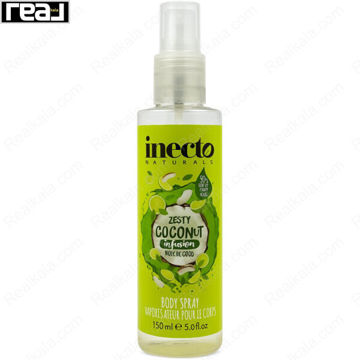 بطری اسپری بدن Inecto مدل Zesty Coconut رایحه نارگیل و لیمو