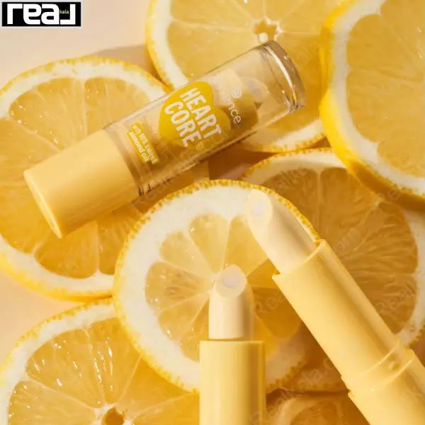 بالم لب Essence مدل Lucky Lemon با طراحی قلبی و تم لیمو	