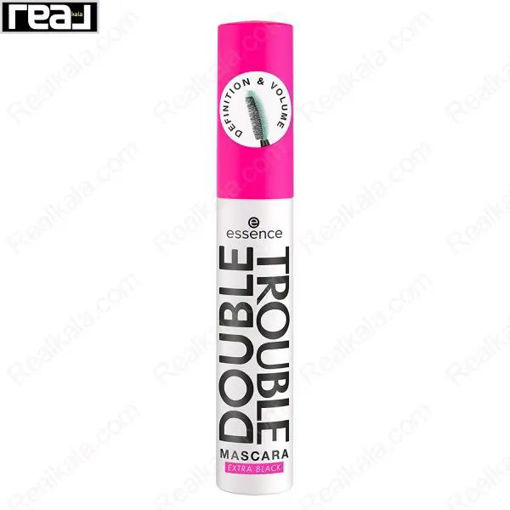 ریمل اسنس دابل ترابل مشکی فوق العاده Essence Double Trouble Mascara Extra Black