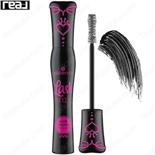 ریمل Essence مدل Lash Princess مشکی با جزئیات صورتی و قلب نمادین