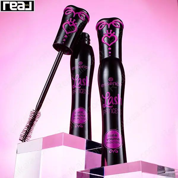 ریمل باز شده Essence مدل Lash Princess Curl & Volume با برس منحنی