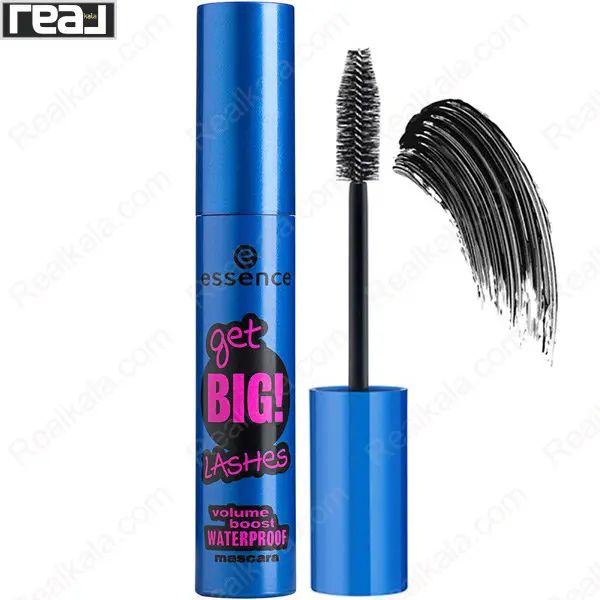 ریمل Essence مدل Get Big Lashes ضدآب بدنه آبی با نوشته صورتی	