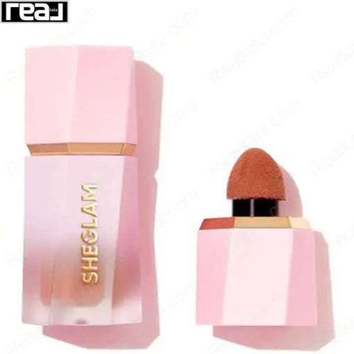 رژگونه مایع شیگلم رنگ برثدی سویت مدل مات Sheglam Matte Finish Liquid Blush Birthday Suit