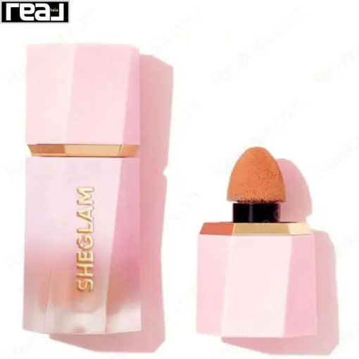 رژگونه مایع شیگلم رنگ فلوت آن مدل مات Sheglam Matte Finish Liquid Blush Float On