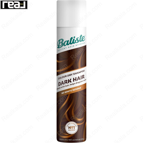 شامپو خشک Batiste مدل Colour مخصوص موهای تیره حجم 200 میل