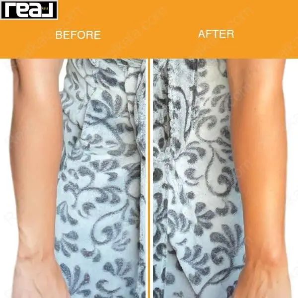 مقایسه قبل و بعد از استفاده موس برنزه‌کننده Golden Glow