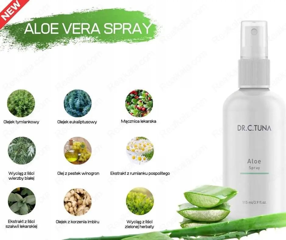 اسپری آلوئه‌ ورا دکتر سی تونا با ترکیبات گیاهی
