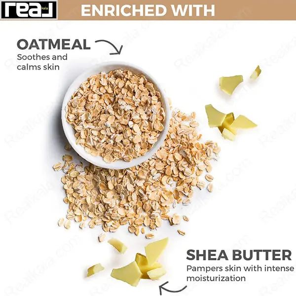 گراف ترکیبات شامپو بدن استیوز با معرفی خواص جو دوسر و کره شی 473 میل