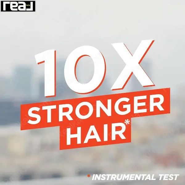 تبلیغ سرم مو گارنیر با متن موهایی با 10 برابر قدرت و ضخامت