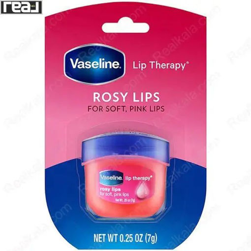 بالم لب کارتی وازلین گل رز Vaseline Rosy LiP Balm