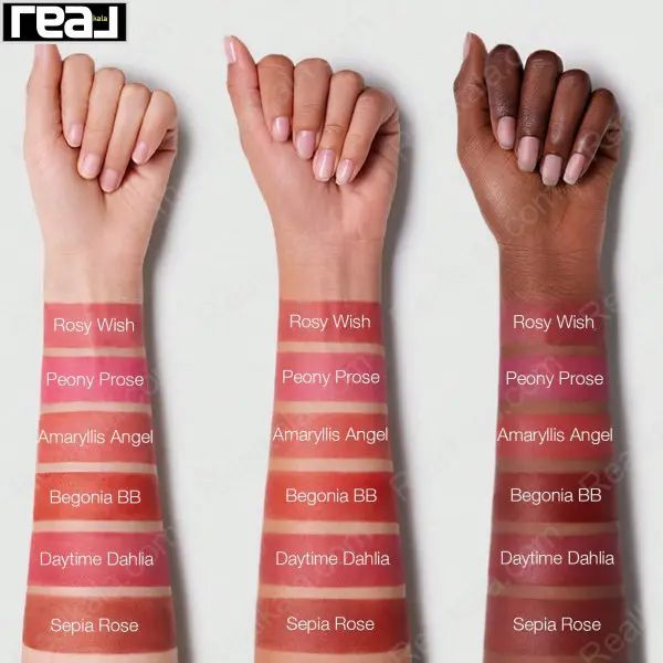 سواچ ۶ رنگ پالت Multi Color روی سه تناژ پوست مختلف