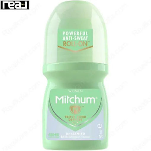 مام رول ضد تعریق زنانه میچام مدل بدون بو Mitchum Unscented Roll On 50ml
