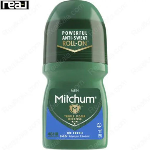 مام رول ضد تعریق مردانه میچام مدل آیس فرش Mitchum Ice Fresh Roll On 50ml