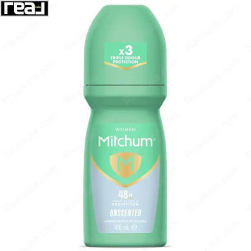 مام رول ضد تعریق زنانه میچام مدل بدون بو Mitchum Women Unscented Roll On 100ml
