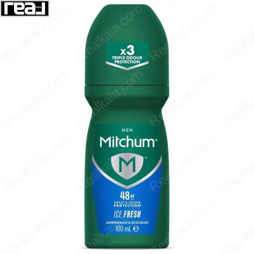 مام رول ضد تعریق مردانه میچام مدل آیس فرش Mitchum Ice Fresh Roll On 100ml