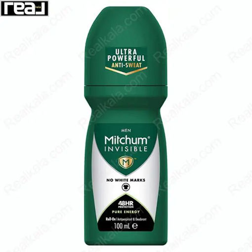 مام رول ضد تعریق مردانه میچام مدل پیور انرژی Mitchum Pure Energy Roll On 100ml