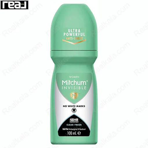 مام رول ضد تعریق زنانه میچام مدل کلیر فرش Mitchum Clear Fresh Roll On 100ml
